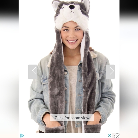 Puppy Hat Scarf glove combo!  One size fits most Adult - Picture 11 of 12